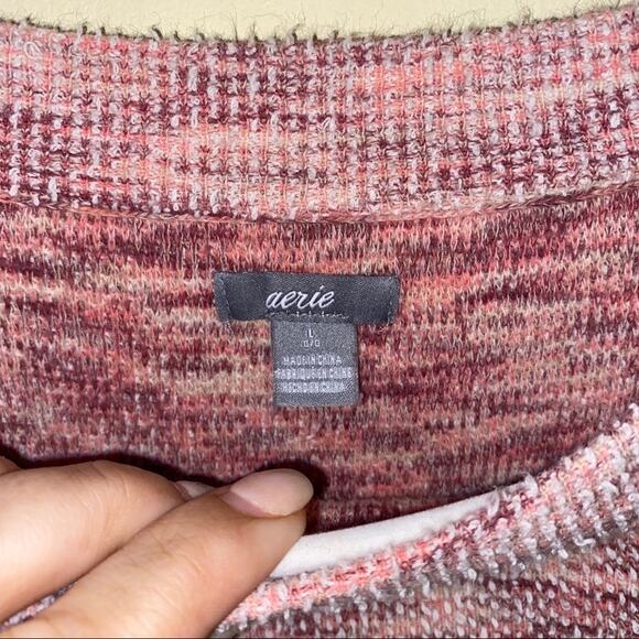 🦬AERIE scoopneck sweater size large - Picture 3 of 3